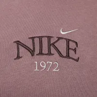 Nike Sportswear Phoenix Fleece женская оверсайз Cropped Crew-Neck свитшот цвет фиолетовый