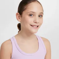 Nike One Fitted Big дитячі (Girls') Dri-FIT Tank колір фіолетовий