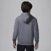 Nike Jordan MJ Brooklyn Big детские Fleece Full-Zip Толстовка с капюшоном цвет серый