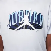 Nike Jordan Little дитячі Push Through Graphic футболка колір сірий