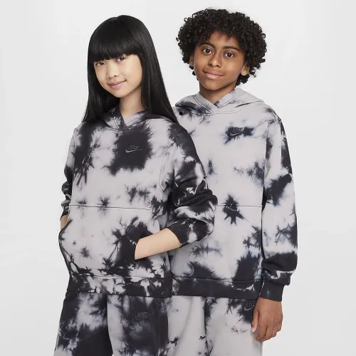 Nike Sportswear Club Fleece Big детские Толстовка с капюшоном цвет серый