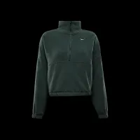 Nike One жіноча Therma-FIT оверсайз 1/2-Zip Fleece Top колір зелений