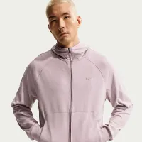 Nike Primary NanoKnit мужские Dri-FIT UV Protection Full-Zip Performance Толстовка с капюшоном цвет серый