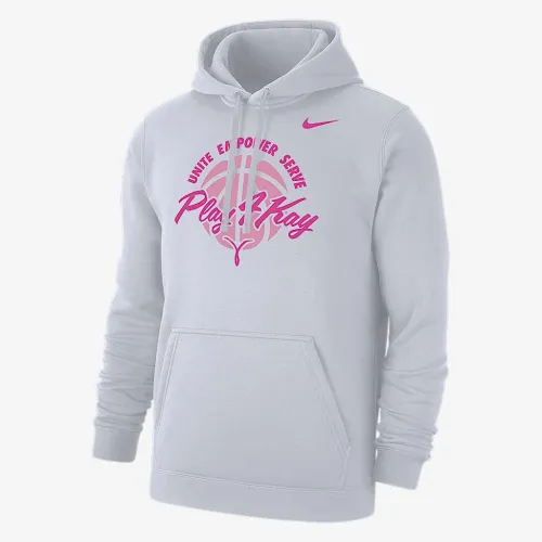Nike Club мужские баскетбольные Pullover Толстовка с капюшоном цвет белый