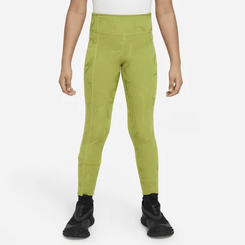 Nike ACG Therma-FIT Big детские (Girls') лосины цвет зеленый