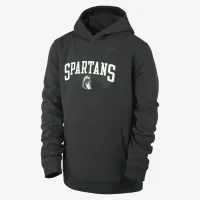 Michigan State Club Fleece Big детские (для мальчиков) Nike College Pullover Толстовка с капюшоном цвет черный