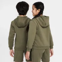 Nike Sportswear Club Fleece Big дитячі Pullover Толстовка з капюшоном колір зелений
