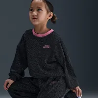 Nike Little детские 2-Piece Lurex Waffle набор цвет черный