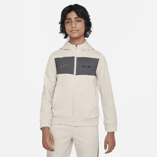 Nike Air Big дитячі (для хлопчиків) Full-Zip Толстовка з капюшоном колір коричневий