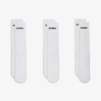 Nike Everyday Plus x Stüssy Cushioned Crew носки (3 пары) цвет белый