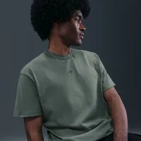 Nike Sportswear Premium Essentials мужские футболка цвет серый