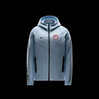 USOPC Tech Fleece Windrunner чоловічі Nike Full-Zip Толстовка з капюшоном блакитний