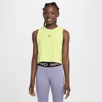 Nike Pro Girls' Dri-FIT тренувальні Tank Top Yellow