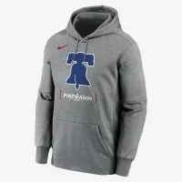 Philadelphia Phillies 2024 Postseason Authentic Collection Men’s Nike Therma MLB Pullover Толстовка з капюшоном колір сірий