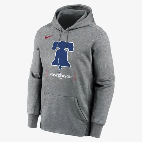 Philadelphia Phillies 2024 Postseason Authentic Collection Men’s Nike Therma MLB Pullover Толстовка з капюшоном колір сірий