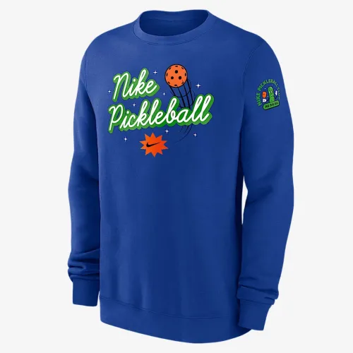 Nike Club Fleece чоловічі Pickleball Crew-Neck світшот блакитний