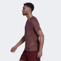Футболка adidas Yoga тренувальні HC2642 - бордова