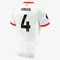 Virgil van Dijk Liverpool 2024/25 Match Third мужские Nike Dri-FIT ADV Soccer Jersey цвет белый