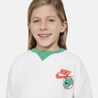 Nike Sportswear Little дитячі Colorblocked Rib Crew колір білий