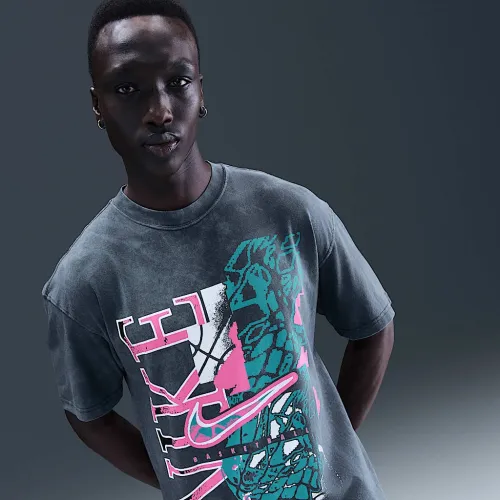 Nike чоловічі баскетбольні футболка колір сірий