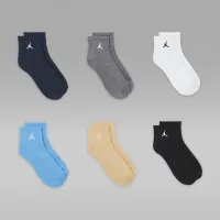 Nike Jordan Everyday Essentials Big дитячі Ankle шкарпетки (6 пар) різнокольорові