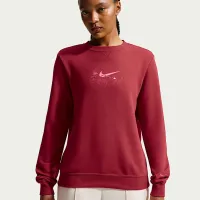 Nike Sportswear Club Fleece женская Crew-Neck свитшот цвет красный