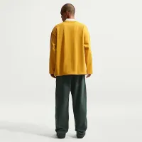 Nike Solo Swoosh мужские Fleece Open-Hem Pants цвет зеленый