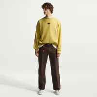 Nike SB Fleece Skate Crew колір коричневий