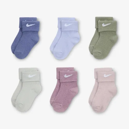Nike Baby Waffle Knit шкарпетки (6 пар) різнокольорові