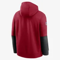 San Francisco 49ers Sideline Team Issue Club мужские Nike NFL Pullover Толстовка с капюшоном цвет красный