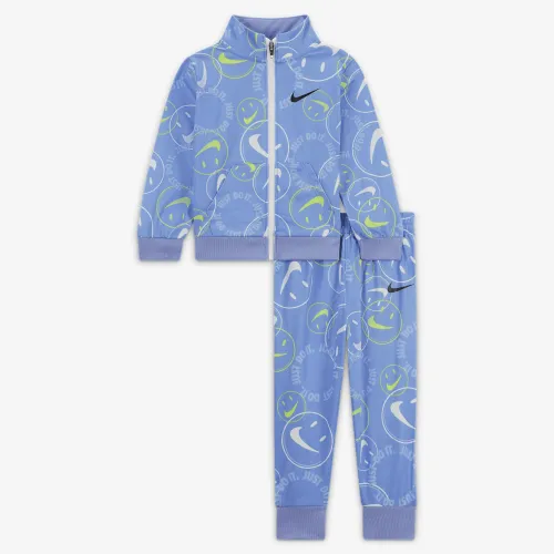Nike Smiley Swoosh Printed Tricot набор Baby Tracksuit цвет фиолетовый