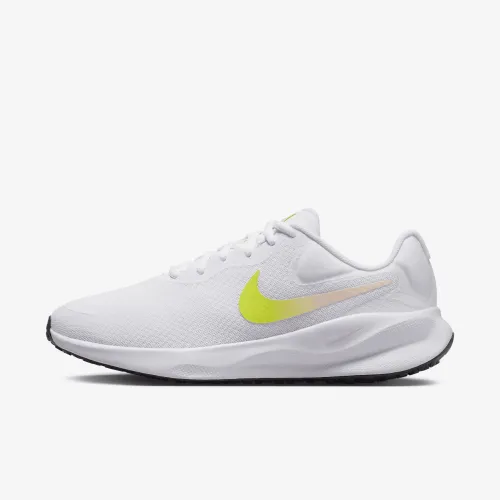 Nike Revolution 7 женская Road Running Кроссовки (Extra Wide) цвет белый