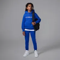 Nike Jordan Big дитячі Baseline Pullover Толстовка з капюшоном блакитний