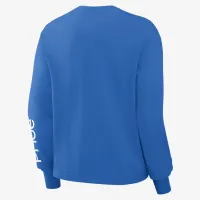 Detroit Lions Boxy женская Nike NFL Long-Sleeve футболка синий