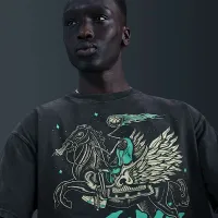 Nike чоловічі Max90 баскетбольні футболка колір чорний