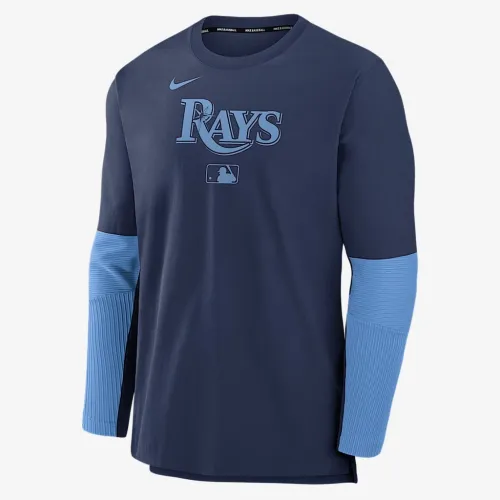 Tampa Bay Rays Authentic Collection Player чоловічі Nike Dri-FIT MLB Pullover Куртка блакитний