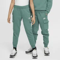 Nike Sportswear Club Fleece Big детские Cargo Pants цвет зеленый