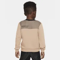 Nike Sportswear Paint Your Future Toddler French Terry Crew колір коричневий