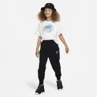 Nike Sportswear Club Fleece Big детские (Girls') С высокой Талией Fitted Pants цвет черный
