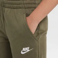 Nike Sportswear Club Fleece Big дитячі French Terry шорти колір зелений