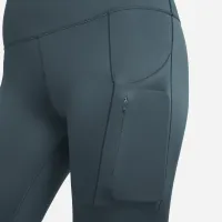 Nike Go женская Firm-Support С высокой Талией 7/8 лосины с карманамицвет зеленый