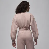 Nike Jordan Flight Fleece женская Cropped свитшот Pink