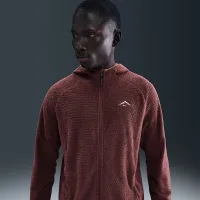 Nike Trail мужские Dri-FIT Fleece Running Куртка цвет коричневый