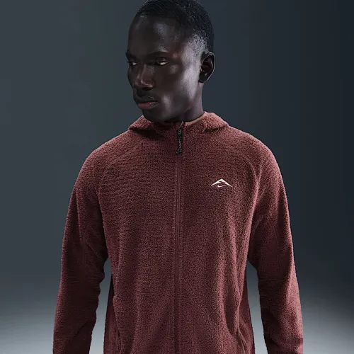Nike Trail мужские Dri-FIT Fleece Running Куртка цвет коричневый