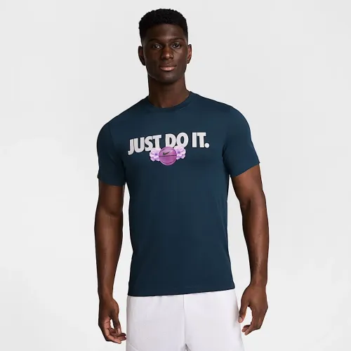 Nike чоловічі Dri-FIT баскетбольні футболка блакитний