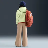 Nike Sportswear Club Fleece Girls' Wide-Leg Pants цвет коричневый