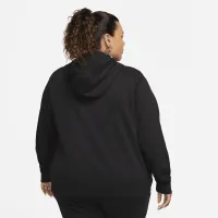 Nike Sportswear Club Fleece женская Full-Zip Толстовка с капюшоном (большие размеры) цвет черный