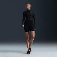Nike Zenvy Sheer женская Dri-FIT Long-Sleeve Top цвет черный