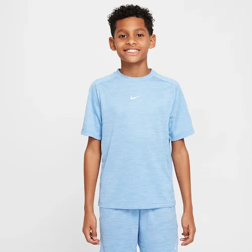 Nike Multi Big дитячі (для хлопчиків) Dri-FIT Short-Sleeve Top блакитний