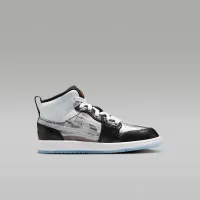 Nike Jordan 1 Mid Sneaker School Little дитячі Кросівки колір чорний